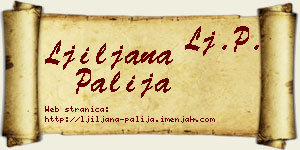 Ljiljana Palija vizit kartica